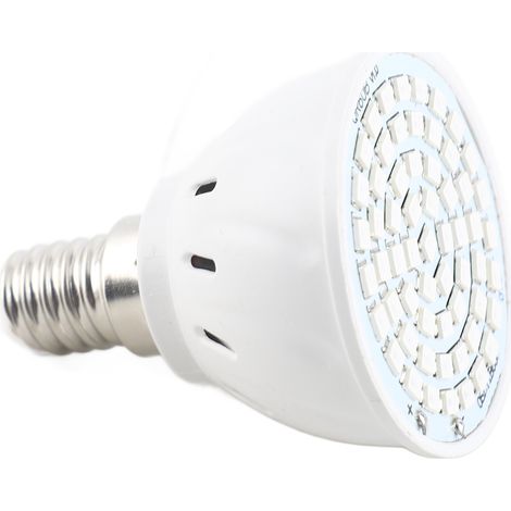 Decdeal Ampoule de culture LED pour plantes d'intérieur, spectre rouge et bleu, lampe de culture E14, semis, fleurs succulentes hydroponiques, serre végétale