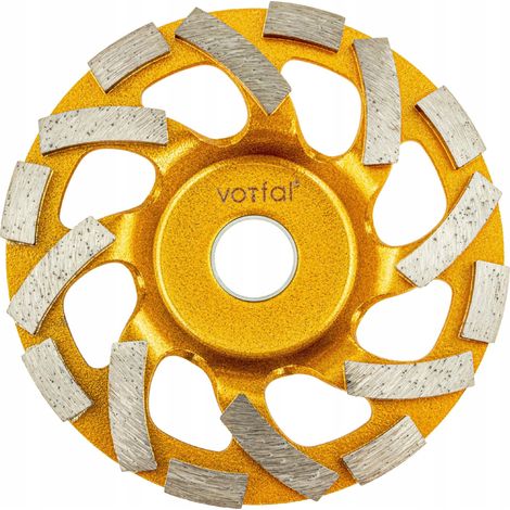 segmentierte Diamant-Kopfschleifscheibe zum Schleifen von Beton 125mm (1/3)