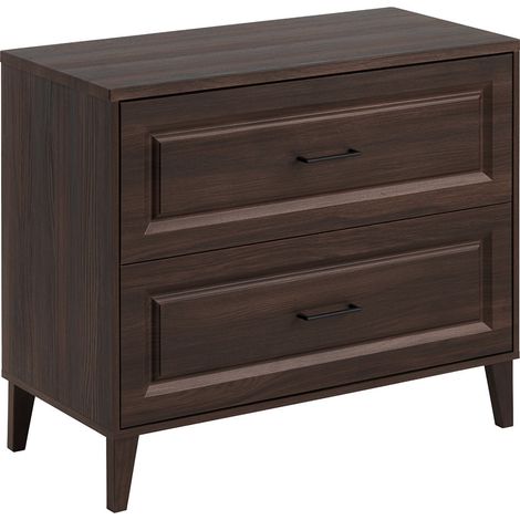 Meuble sous-vasque 100cm plan de toilette Moka Bois foncé (1/5)