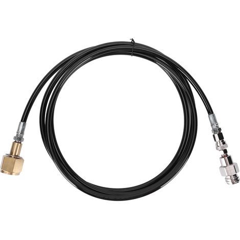 Kit d'adaptateur pour tuyau CO2, accessoires de recharge pour cylindre, 100 pouces noir, compatible systèmes de distribution de boissons.