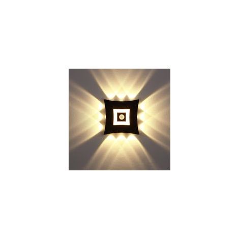 Applique murale LED 18 W, étanche IP65, boîtier en aluminium noir – lumière blanc chaud 3 000 K – surface d’éclairage : 10 à 15 m² (1/3)