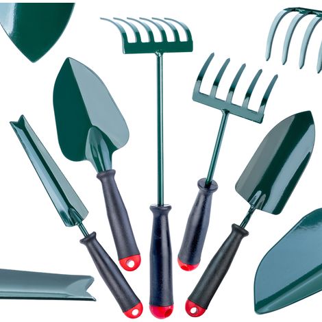 KADAX Gartenwerkzeugset, Mini-Gartengeräte, 5-teiliges Set Ver. B