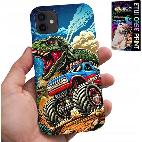 Hülle für iPhone 12 mini – Dinosaurier- und Monstertruck-Motive FÜR Kinder (1/5)