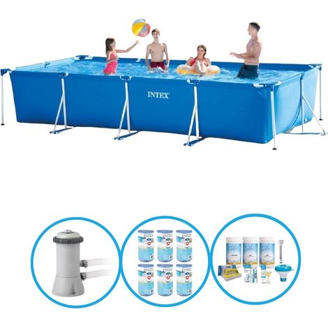 Rechteckiger Frame Pool - 450x220x84 cm - 4-teilig S22361