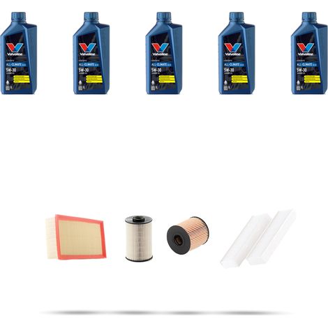 Kit tagliando 4 FILTRI e 5L OLIO compatibile con Peugeot 5008 2.0 HDI 100kw dal 2012 (1/5)