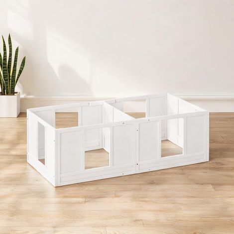 Barrière pour chien weiß en kiefernholz MDF 164 x 80 x 48 cm (1/5)