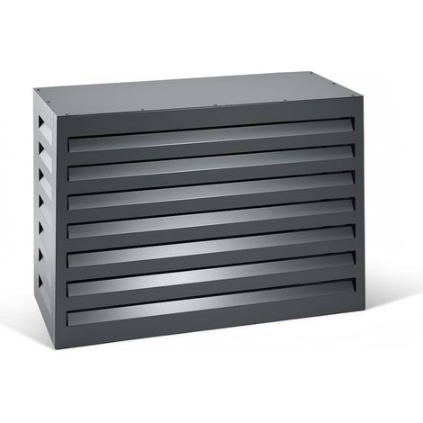 Varan Motors - SHWACC001-BL Abdeckung f�r Klimaanlage aus verzinktem Stahl anthrazit 90x40x60 cm � Abdeckung f�r Au�enger�t von W�rmepumpe & Klimaanlage (1/5)