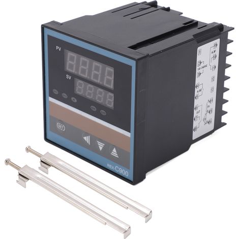 Thermostat numérique REXC900FK02MAN, contrôleur de température industriel intelligent haute précision, 100V-240V, régulateur thermique (1/5)