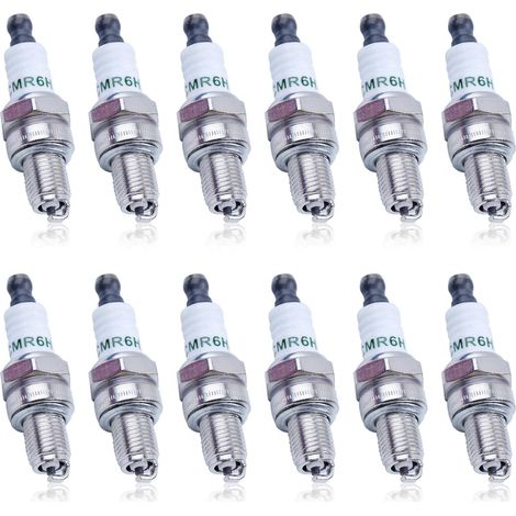 CMR6H Bougie pour NGK, 3365 pour Stihl BR600 BR500 BR550 FC70 FC90 FS90 FS100 FS110 FS90R FS100R FS110R FS130R Débroussailleuse Trimmer (12PCS) (1/5)