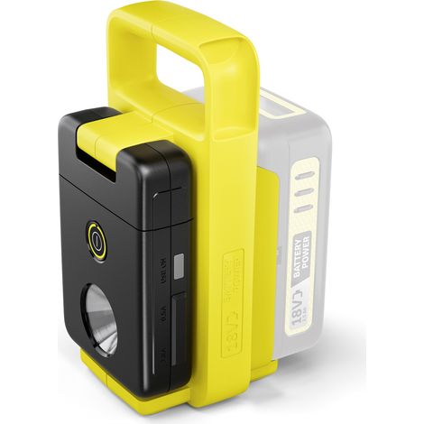 KARCHER Lampe Multifonctions sur Batterie MFL 2-18 14453600, Luminosite de 280 Lumens, Autonomie de 1080 min, Port USB-C de 2 A, 18 V, Garantie 2 ans (1/4)