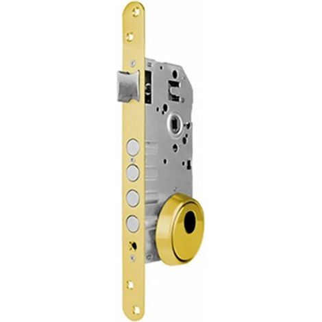 Serrure Emb. L200/50 à bord rond avec cylindre intérieur - INTHER
