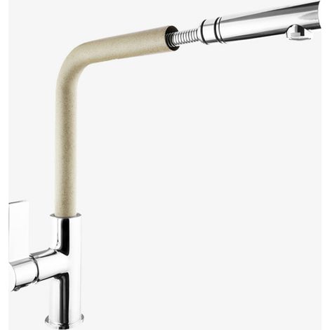 Granitan Mitigeur Robinet De Cuisine Avec Bec Extensible - Beige (1/5)