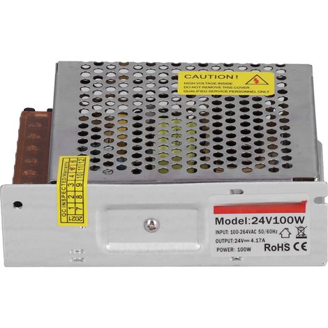 Alimentation à découpage régulée 220-24 V CC pour système de surveillance de sécurité LED, 24 V, 100 W, 4,17 A (1/5)