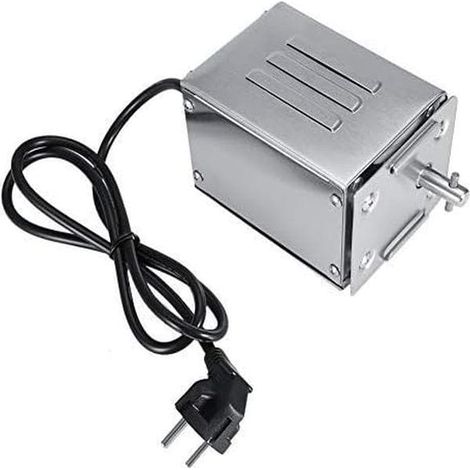 Ecleanfy - Moteur pour barbecue, moteur électrique en acier inoxydable 50-70 kgf (prise UE 220 V) (1/3)