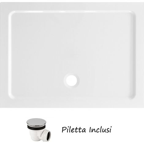 Piatto Doccia in Resina Rettangolare o Quadrato 72 90 76 120 80 120 90 120 Slim - Dimensione Piatto 76x76 (1/4)
