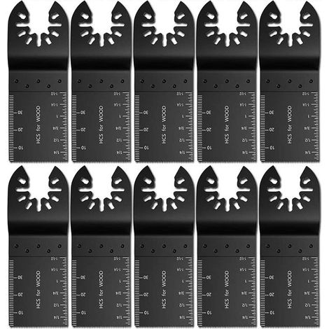 10 pieces de lame de scie en acier a haute teneur en carbone de 34 mm, lame de scie multifonction, ensemble d'accessoires pour machine a couper les outils electriques