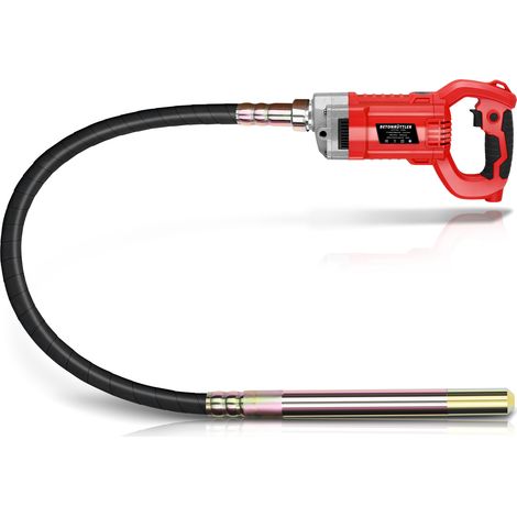 6800U/min Vibrateur à Béton 2100W 220Hz Moteur Puissant, 2M Aiguille Vibrante Pour Beton est de Ø38 mm Vibration Vibreur à Ciment pour Mélanger le Béton, Routes, Tunnels et Bâtiments