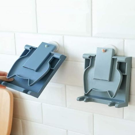 Repose cuillère,Support Couvercle,Repose Cuillère Cuisine Pliable,avec Égouttoir,Porte Ustensiles Cuisine,pour Spatules,Maison,2pcs (1/4)