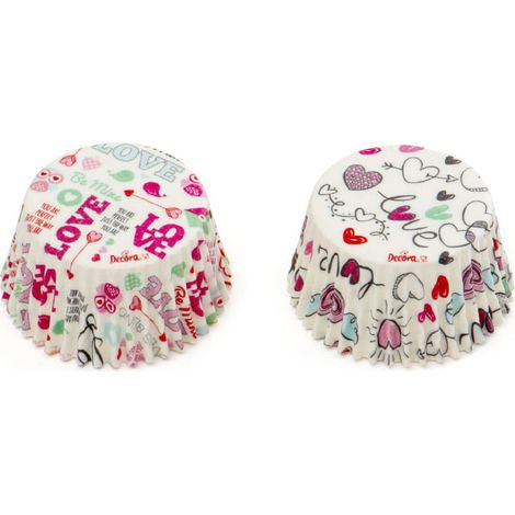 Muffinförmchen mit Liebesbotschaft, 50 x 32 mm, 36 Stück (1/2)