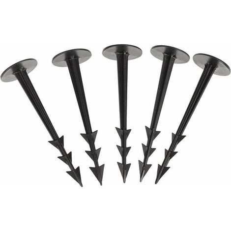 Pack of 100 garden fastening rods for attaching weed control fabrics (1/5)