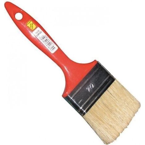 Pinceau plat - largeur 70mm - soies pures A (1/4)