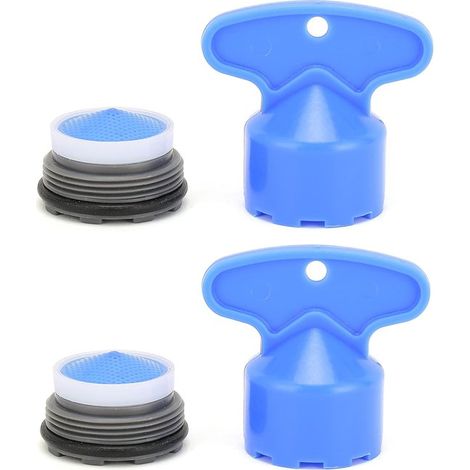 Confezione da 2, filtro aeratore per rubinetto, accessori per rubinetto, aeratore per rubinetto, rubinetti da cucina e bagno, accessori universali per rubinetto, 1,851,853 cm (1/5)