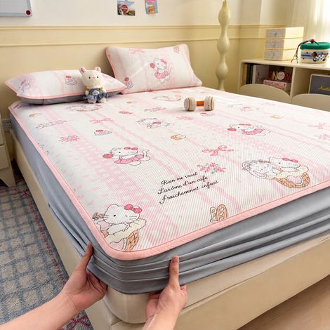 Parure Drap-Housse Rafraîchissant 180x200 cm et 2 Taies d'Oreiller Rêve de Berceau 180cm 200cm réf 2819 2 kg – Livraison gratuite