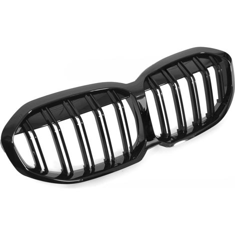 Grille de calandre avant BMW Serie 1 F40 de 2019 a 2024 Double barre noir brillant-42670638 (1/4)