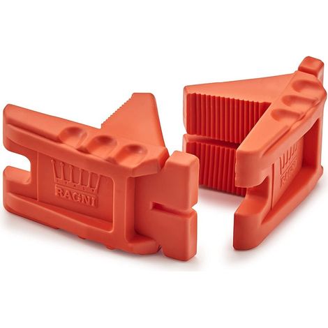 Ragni Orange Robust Brickies Rubber Corner L Shape Brick Line Block, RCB-02