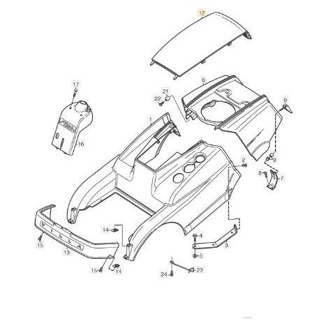 ORIGINAL STIGA-MOTORABDECKUNG – 1134-4789-01