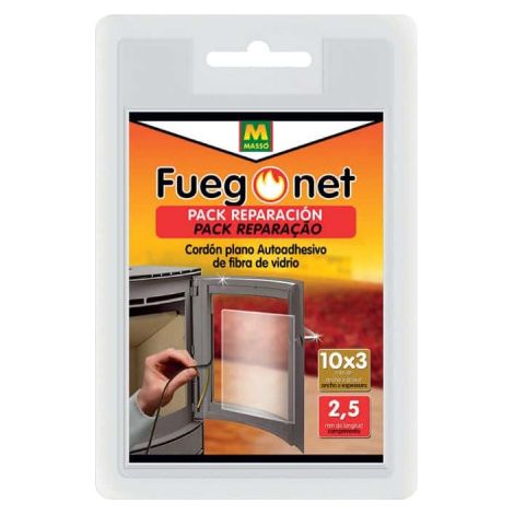 Kit de réparation MASSO - cordon plat - pour poêle - 2,5m - 15x3mm - 85848