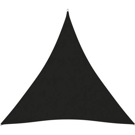 Telo parasole vela parasole triangolare tessuto Oxford 3 x 3 x 3 m nero 020009824
