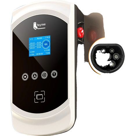 Cargador para coches eléctricos, balanceo de carga dinámico, control WiFi inteligente, 11 kW 16 A trifásico, tipo 2-a (1/2)