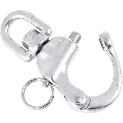 Manille à dégagement rapide en acier inoxydable 316, manille rotative annulaire, accessoires d'accastillage pour la marine et le yachting, 87 mm, haute résistance, dégagement rapide, manille de connex (1/3)