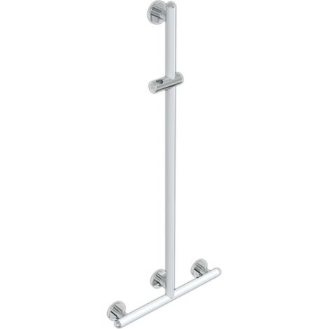 Saliscendi doccia serie raffaello 50x120 inox lucido, bianco opaco (1/3)