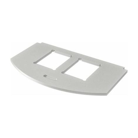 OBO Bettermann Plaque de montage pour GES R2 pour 2x Type C Acier inoxydable, A2 1.4301, 7408806