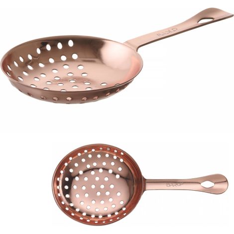 Colador de barman para colar bebidas y cócteles Julep 160 x 76 mm - cobre (1/3)