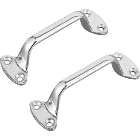 Maniglie di sostegno per bagno, maniglie in acciaio inox da 15 cm, corrimano per scale, barre di equilibrio, maniglie a barca per anziani e disabili (confezione da 2) (1/5)