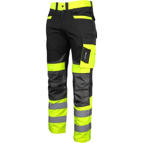 Pantalon de signalisation noir et jaune, « S », CE, lahti (1/4)