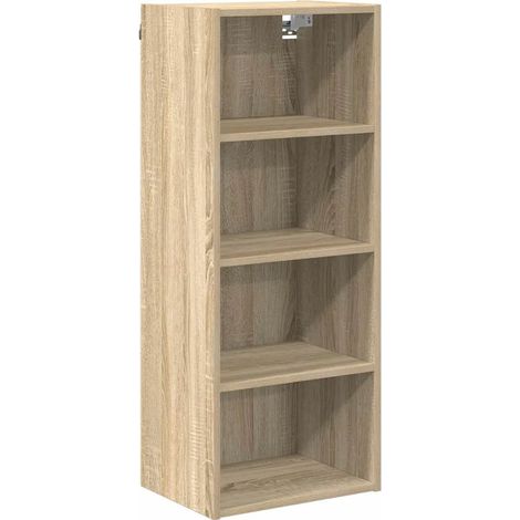 Armario mural moderno de líneas depuradas y almacenamiento eficiente 40 x 29,5 x 100 cm fabricado en madera de roble Sonoma 020053507 (1/5)