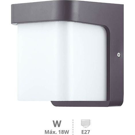 GSC 200200003 Aplique pared Sabik E27 IP54 Gris antracita (1/4)