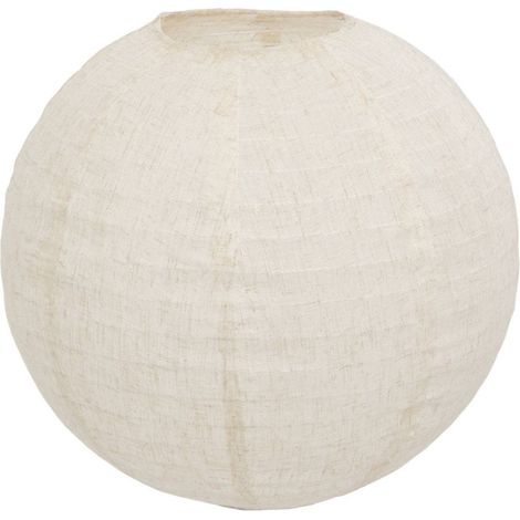 Lanterne boule Jordy en lin D.43cm beige - Atmosphera créateur d'intérieur (1/4)