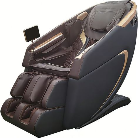 MEDORA Luxus-Massagesessel anthrazit/braun (1/5)