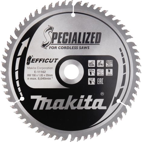 Lame de scie Makita E-11162 TCT 190x20x1 85 mm
