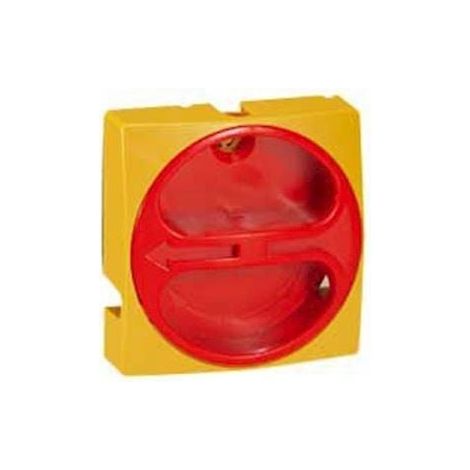 Manette cadenassable IP65 pour interrupteur-sectionneur rotatif composable Ø22 - 20A à 32A - jaune et rouge - LEGRAND