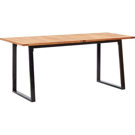 Maison Exclusive - 7-tlg. Garten-Essgruppe Poly Rattan und Akazie (1/5)