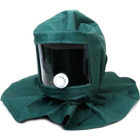 Casque Masque de Protection Anti-Vent Anti-poussière pour Sablage Sableuse (1/5)