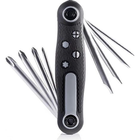 Kit de tournevis multifonctionnel tout-en-un : tournevis cruciforme, tournevis de précision, outil de poche universel, kit d’entretien pour vélo (1/5)