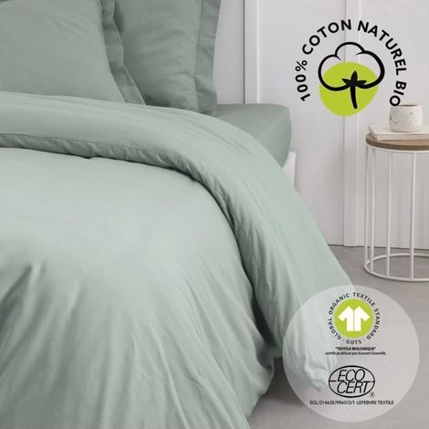 Parure de lit - TODAY - 220 x 240 cm - Coton 100% - Organic - Certifié GOTS et oeko-Tex (1/4)