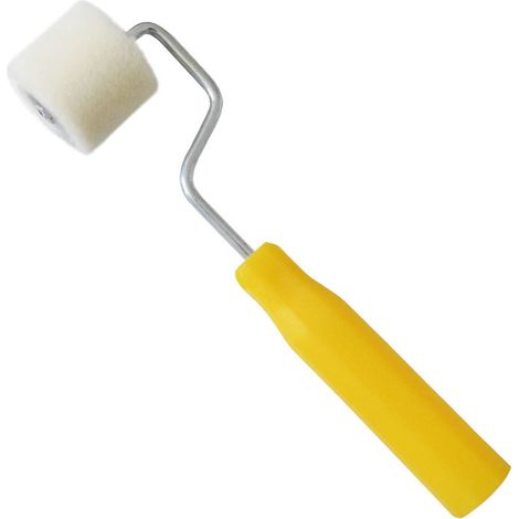 Rullo per pittura ruvido da 2 cm con manico in plastica per dipingere le pareti di casa